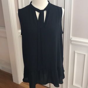 Banana Republic Black Sleeveless Top - Sz L NWT